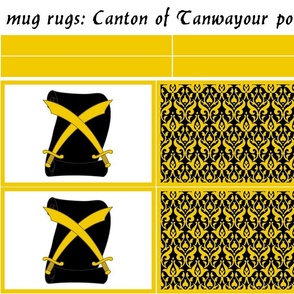 mug rugs: Canton of Tanwayour (SCA)