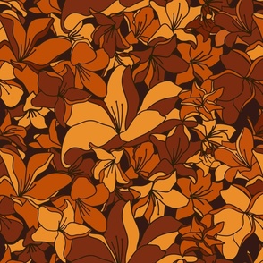 Optimistic Flowers (35") - brown (ST2022OF)