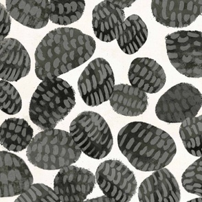 Cactus dots charcoal (large)