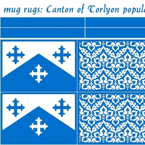 mug rugs: Canton of Torlyon (SCA)