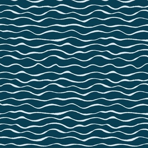 Waves dark blue