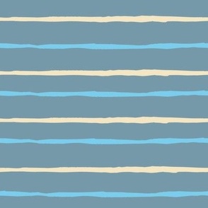 Sandstone Stripe, large scale, slate blue
