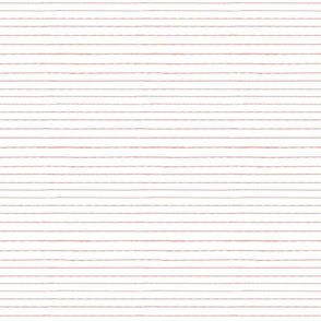 thin coral handdrawn stripes horizontal