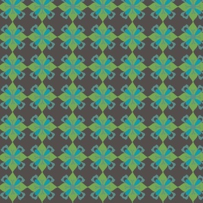 Bali Tiles, medium scale, green