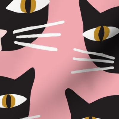 Black Cats | Lg Bubblegum Pink