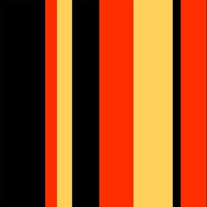 Vertical stripes black and orange