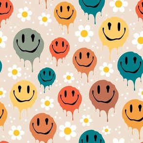 Retro 70s Melting Smiley Emoji Illustration Stock Vector Royalty Free  2026114229  Shutterstock