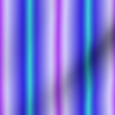 Retro Floral Joy -Blur Stripes on White - Compliment - Ultramarine Blue, Bright Lilac, and Aqua -  1100da,  a946ef, 3dcbd7