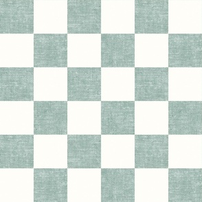 checkerboard - woven checks - soft blue -  LAD22