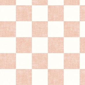 (small scale) checkerboard - woven checks - pink -  LAD22