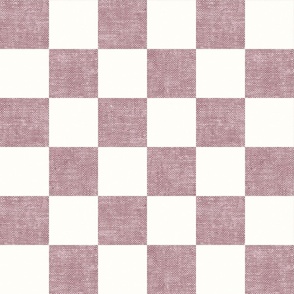 checkerboard - woven checks - mauve - LAD22