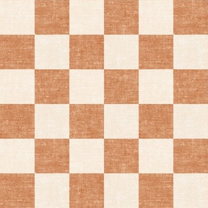 checkerboard - woven checks - ginger -  LAD22