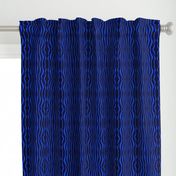 Wavy vertical stripes midnight, cornflower blue hues small