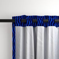 Wavy vertical stripes midnight, cornflower blue hues small