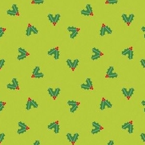 Believe: Red And Green Holly Hearts