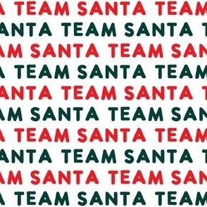 Team Santa - green and red on white - LAD22