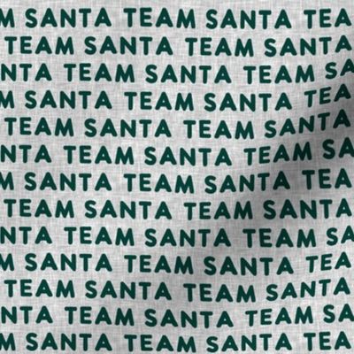 Team Santa - green on grey - LAD22