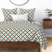 Christmas Checkerboard - Green & Red - LAD22