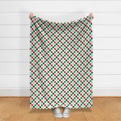 Christmas Checkerboard - Green & Red - LAD22