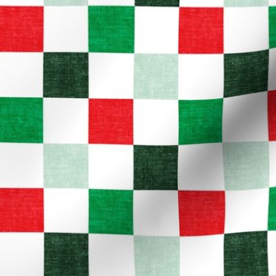 Christmas Checkerboard - Green & Red - LAD22