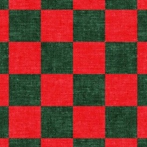 Christmas Checkerboard - red and green - LAD22