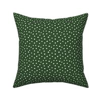 Dark green polka dots - green christmas - LAD22