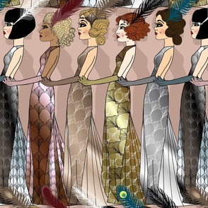 Art Deco Ladies (large scale) 