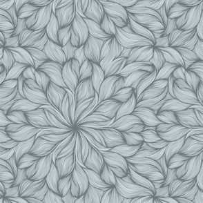 Floral Swirl in Slate