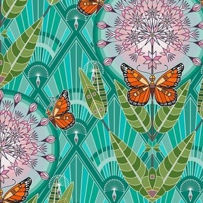 Dakota Deco 3a: Milkweed & Monarch Butterflies