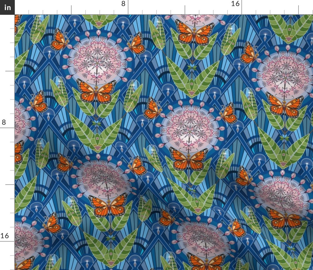 Dakota Deco 3d: Milkweed & Monarch Butterflies