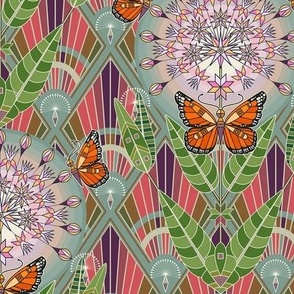 Dakota Deco 3e: Milkweed & Monarch Butterflies