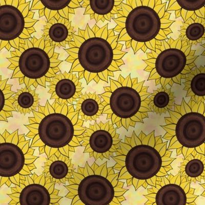 Sunflower row