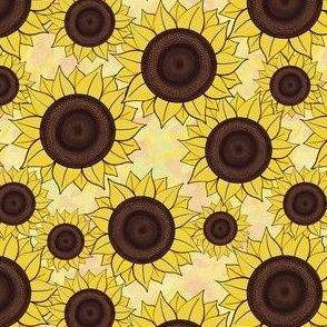 Sunflower row