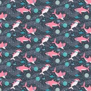 Pink  Space Sharks - Medium