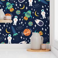 deep blue space- dark blue- medium size