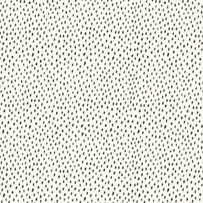 Clover Background dots - black  on cream - medium