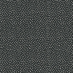 Clover Background dots - cream on black - medium