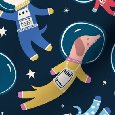 Astro Pups (large) - Dogs in Space - Puppy Astronauts