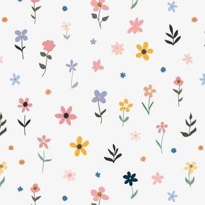 Tilly Floral One Directional Large: A Scandi Inspired Delight for Nurseries and Beyond