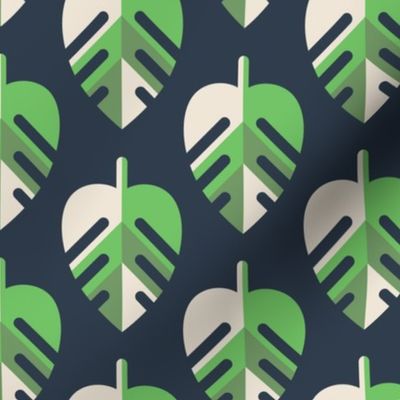 Constellation Monstera navy/green