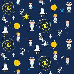 Blue astronaut kids 
