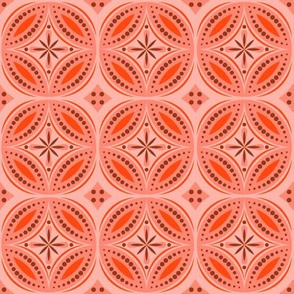 Moroccan Tiles (Red/Orange)