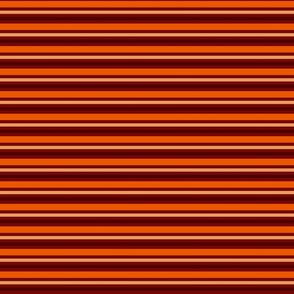 Horizontal stripes in orange, brown and beige - Small scale