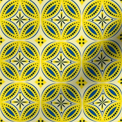 Moroccan Tiles (Blue/Yellow)