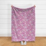 Explore the space "damask" pink (mauve) - large scale