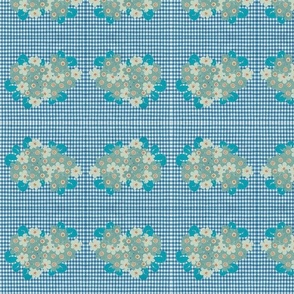 cut paper on gingham
