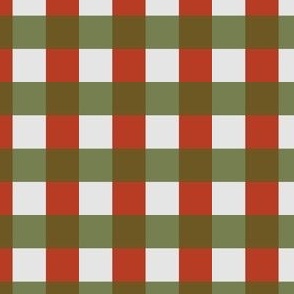 Red and green Christmas plaid checkers flannel