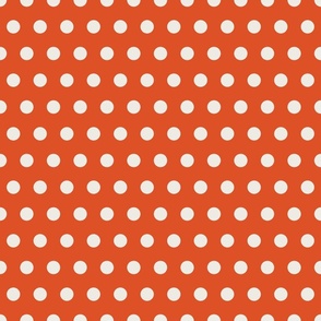 Polka Dots on Orange