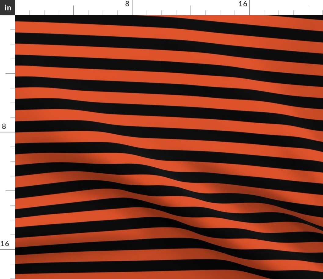 Stripes Black Orange