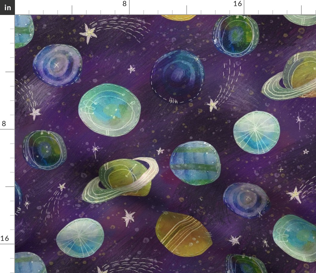 Painted Planets Patchwork